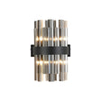 Melville 4 x G9, Wall Light, Satin Black/Smoke