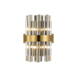 Melville 4 x G9, Wall Light, Brass/Smoke