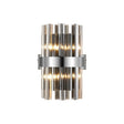 Melville 4 x G9, Wall Light, Polished Nickel/Smoke