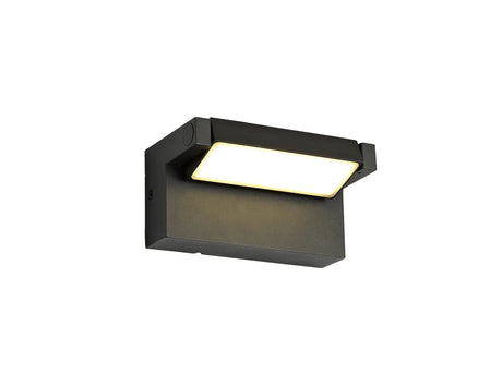 Moncur Wall Lamp Adjustable, 10W LED, 3000K, IP54, Graphite Black