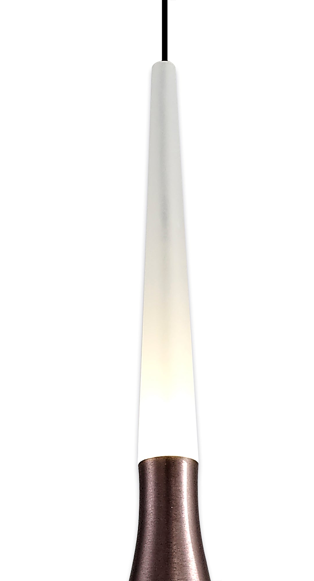 Montgomery 3 Light Round Pendant, 3 x 5W LED, 3000K, 447lm, Satin Brown, 3yrs Warranty