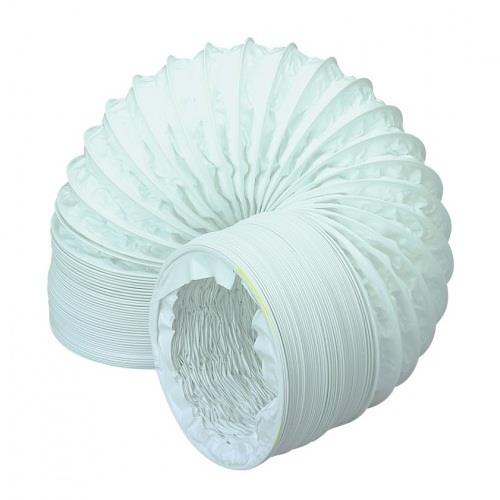 150mm / 6″ Flexible PVC Ventilation Ducting – 3m Length – White
