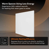 Ecostrad Opus iQ 270W WiFi Infrared Ceiling Panel Heater White – O606-IQC