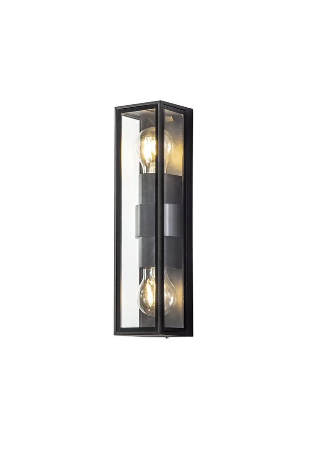 Ord Flush Wall Lamp, 2 x E27, IP65, Anthracite