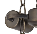 Park Semi Ceiling Kit, 2 x E27, Aged Antique Brass