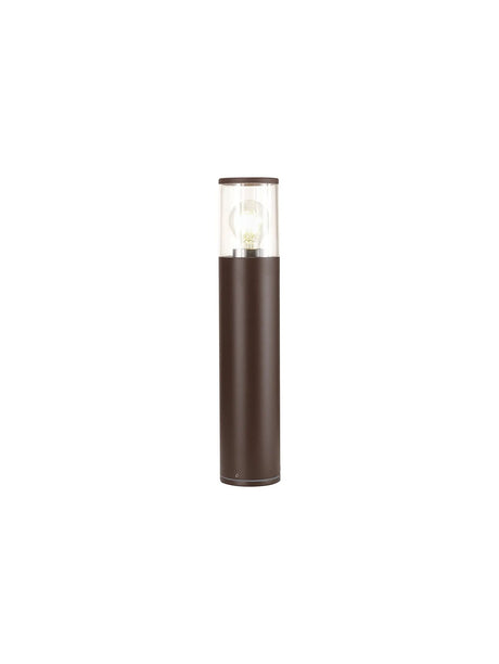 Pascoe 45cm Post Lamp 1 x E27, IP54, Matt Brown/Clear