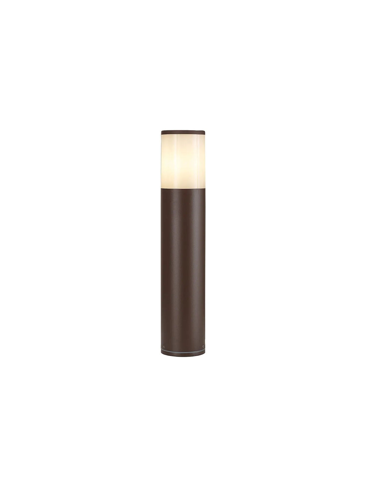Pascoe 45cm Post Lamp 1 x E27, IP54, Matt Brown/Opal