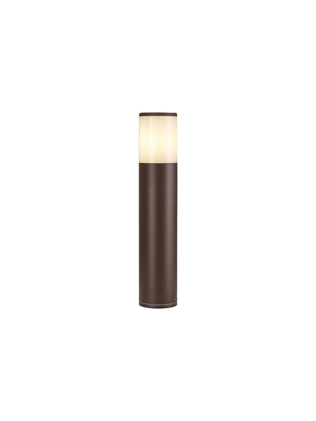 Pascoe 45cm Post Lamp 1 x E27, IP54, Matt Brown/Opal