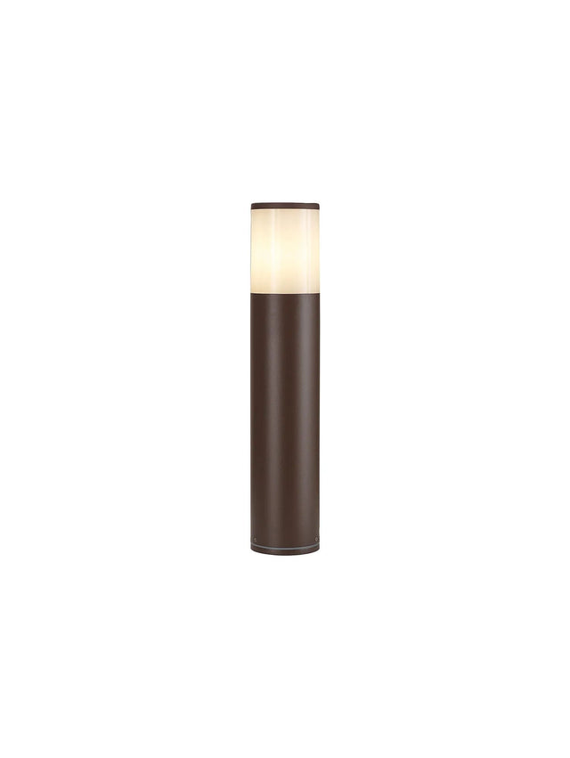 Pascoe 45cm Post Lamp 1 x E27, IP54, Matt Brown/Opal