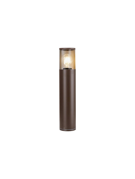 Pascoe 45cm Post Lamp 1 x E27, IP54, Matt Brown/Smoked