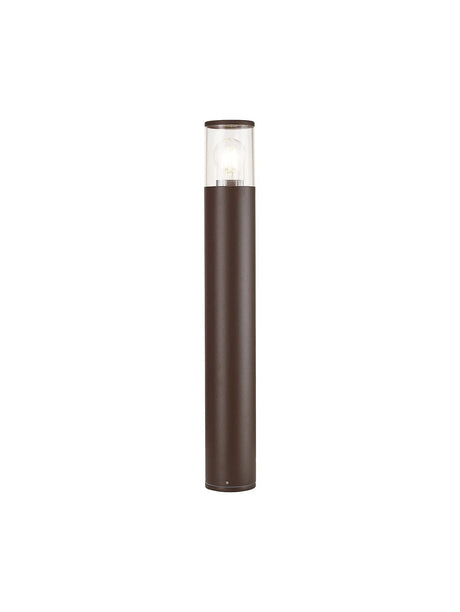 Pascoe 65cm Post Lamp 1 x E27, IP54, Matt Brown/Clear