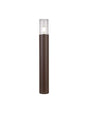 Pascoe 65cm Post Lamp 1 x E27, IP54, Matt Brown/Crackled Clear