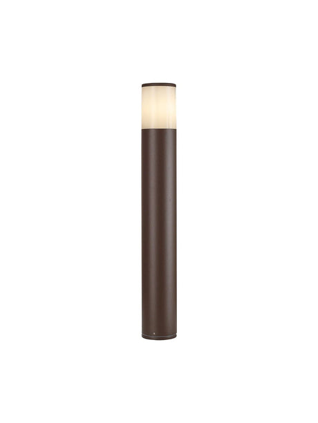 Pascoe 65cm Post Lamp 1 x E27, IP54, Matt Brown/Opal
