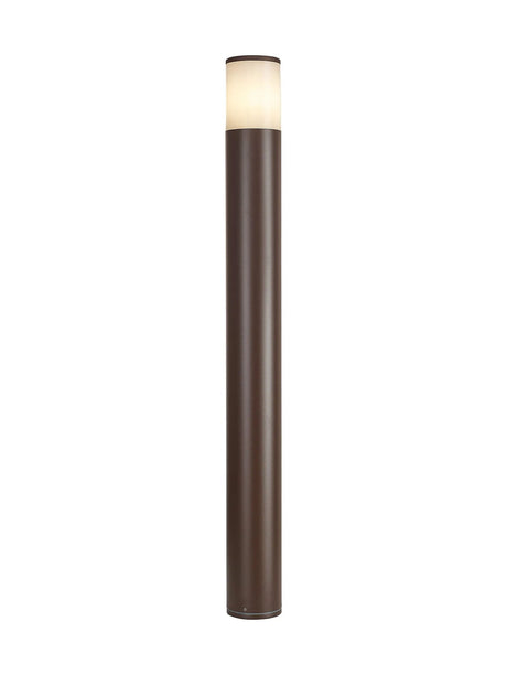 Pascoe 90cm Post Lamp 1 x E27, IP54, Matt Brown/Opal