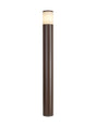 Pascoe 90cm Post Lamp 1 x E27, IP54, Matt Brown/Opal