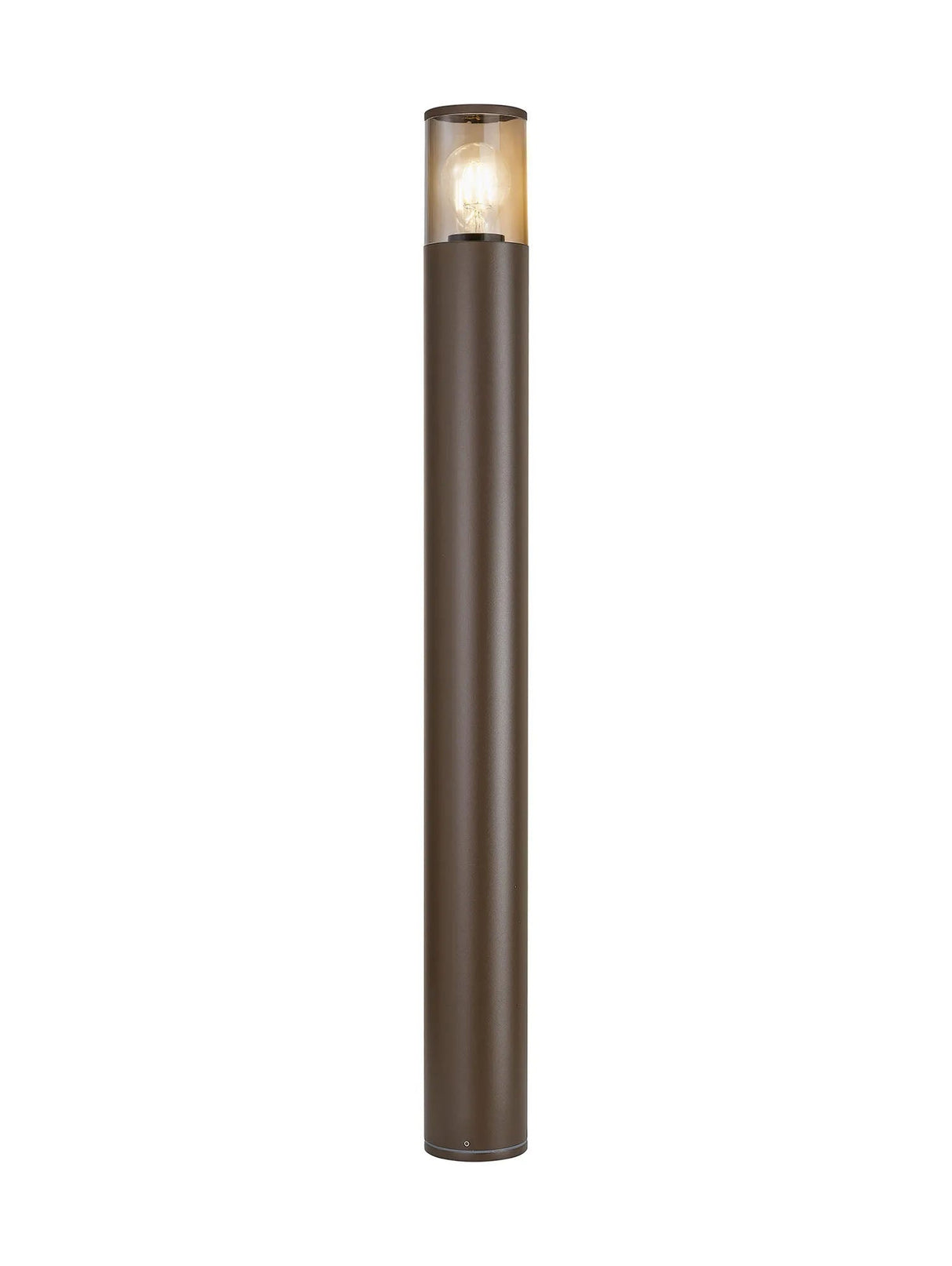 Pascoe 90cm Post Lamp 1 x E27, IP54, Matt Brown/Smoked