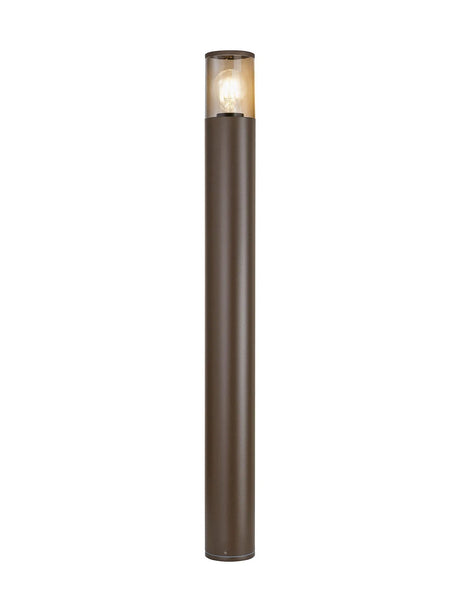 Pascoe 90cm Post Lamp 1 x E27, IP54, Matt Brown/Smoked