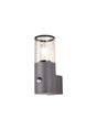 Pascoe Wall Lamp With PIR Sensor 1 x E27, IP54, Anthracite/Clear