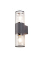 Pascoe Wall Lamp 2 x E27, IP54, Anthracite/Clear
