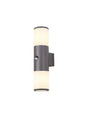 Pascoe Wall Lamp With PIR Sensor 2 x E27, IP54, Anthracite/Opal