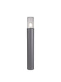 Pascoe 65cm Post Lamp 1 x E27, IP54, Anthracite/Crackled Clear