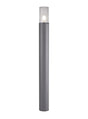 Pascoe 90cm Post Lamp 1 x E27, IP54, Anthracite/Crackled Clear