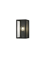 Pickering Flush Wall Lamp, 1 x E27, IP54, Graphite Black