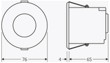 CP Electronics EBDSPIR-DD DALI/DSI Digital Dimming IP40 PIR Presence/Absence Detector