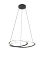 Porterfield Pendant, 40W LED, 4000K, 3 Step Dimming, Sand Black