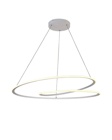Porterfield Pendant, 60W LED, 2700-6000K, Tuneable Remote Control, Sand White