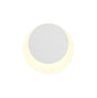 Proctor Magnetic Base Wall Lamp, 12W LED 3000K 15/19cm Round Top Offset, Sand White/Acrylic Frosted Diffuser