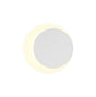 Proctor Magnetic Base Wall Lamp, 12W LED 3000K 15/19cm Round Right Offset, Sand White/Acrylic Frosted Diffuser