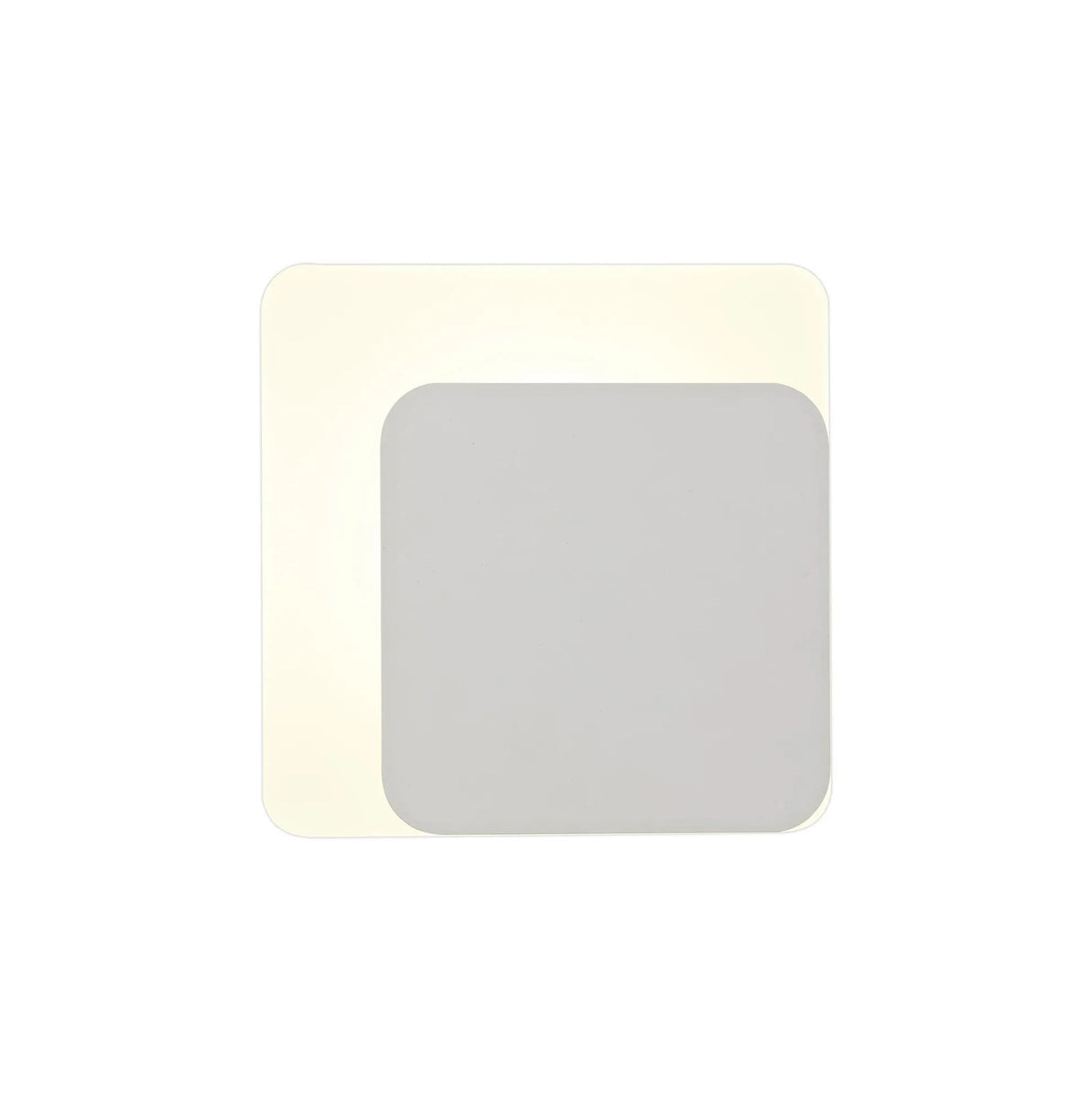 Proctor Magnetic Base Wall Lamp, 12W LED 3000K 15/19cm Square Right Offset, Sand White/Acrylic Frosted Diffuser