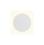 Proctor Magnetic Base Wall Lamp, 12W LED 3000K 15cm Round 19cm Square Centre, Sand White/Acrylic Frosted Diffuser