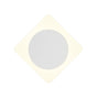 Proctor Magnetic Base Wall Lamp, 12W LED 3000K 15cm Round 19cm Diamond Centre, Sand White/Acrylic Frosted Diffuser