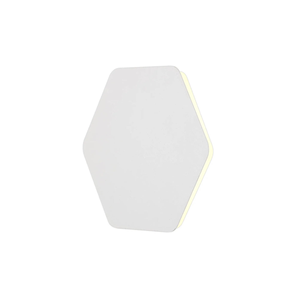 Proctor Magnetic Base Wall Lamp, 12W LED 3000K 20/19cm Horizontal Hexagonal Centre, Sand White/Acrylic Frosted Diffuser