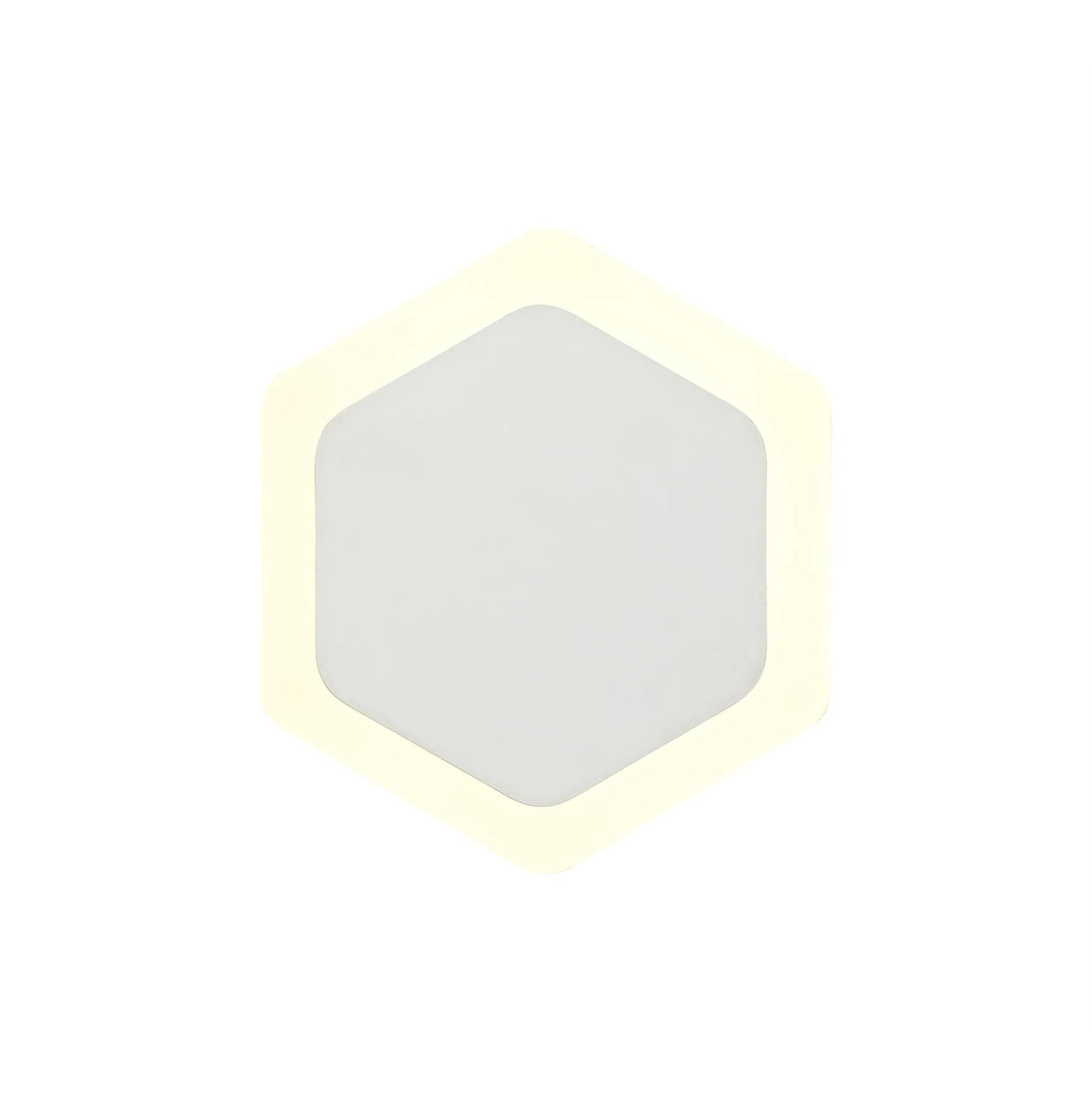 Proctor Magnetic Base Wall Lamp, 12W LED 3000K 15/19cm Vertical Hexagonal Centre, Sand White/Acrylic Frosted Diffuser