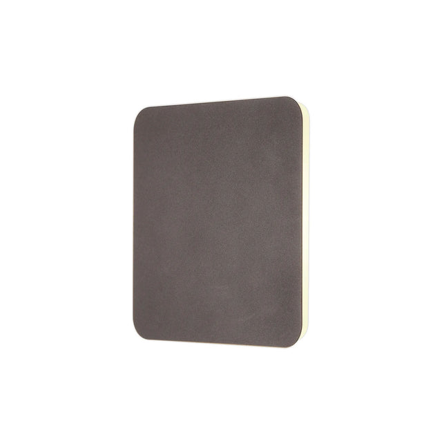 Proctor Magnetic Base Wall Lamp, 12W LED 3000K 20/19cm Square Centre, Coffee/Acrylic Frosted Diffuser