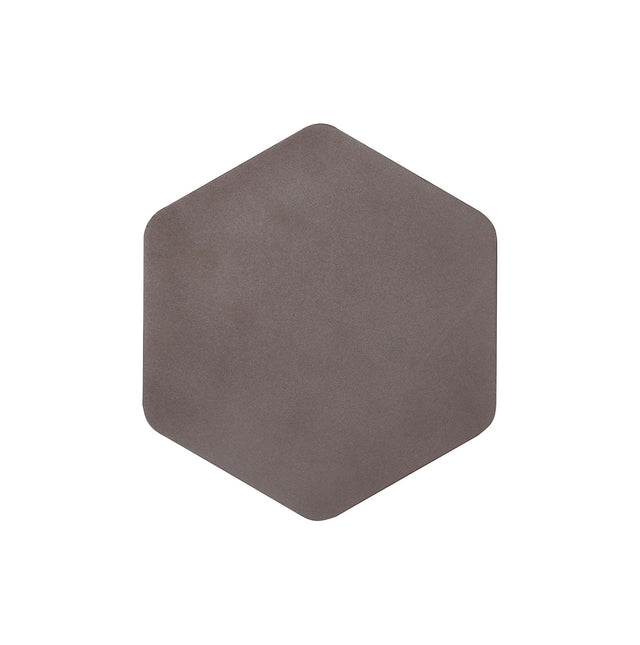 Proctor Magnetic Base Wall Lamp, 12W LED 3000K 20/19cm Vertical Hexagonal Centre, Coffee/Acrylic Frosted Diffuser