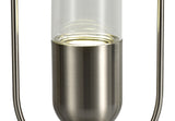 Rae Table Lamp, 1 x 7W LED, 4000K, 790lm, Satin Nickel/Clear, 3yrs Warranty
