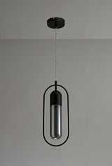 Rae Pendant, 1 x 7W LED, 4000K, 790lm, Black/Smoked, 3yrs Warranty