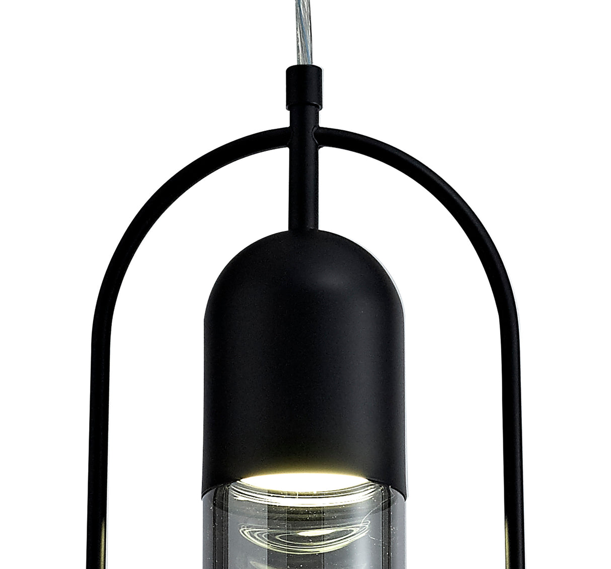 Rae Pendant, 1 x 7W LED, 4000K, 790lm, Black/Smoked, 3yrs Warranty