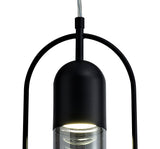 Rae Pendant, 1 x 7W LED, 4000K, 790lm, Black/Smoked, 3yrs Warranty