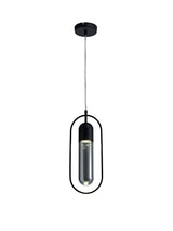 Rae Pendant, 1 x 7W LED, 4000K, 790lm, Black/Smoked, 3yrs Warranty