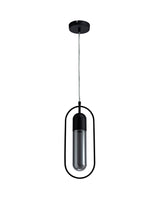 Rae Pendant, 1 x 7W LED, 4000K, 790lm, Black/Smoked, 3yrs Warranty