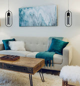 Rae Table Lamp, 1 x 7W LED, 4000K, 790lm, Satin Nickel/Clear, 3yrs Warranty