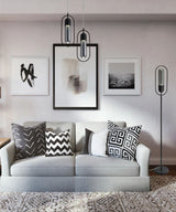 Rae Table Lamp, 1 x 7W LED, 4000K, 790lm, Satin Nickel/Clear, 3yrs Warranty
