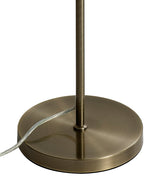 Rae Floor Lamp, 1 x 7W LED, 4000K, 790lm, Antique Brass/Amber, 3yrs Warranty