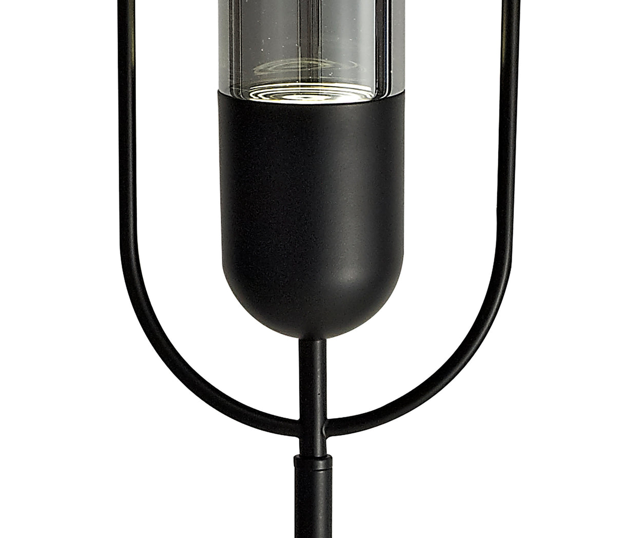 Rae Floor Lamp, 1 x 7W LED, 4000K, 790lm, Black/Smoked, 3yrs Warranty