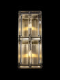 Ellison Rectangular Wall Light, 2 x E14, Antique Brass